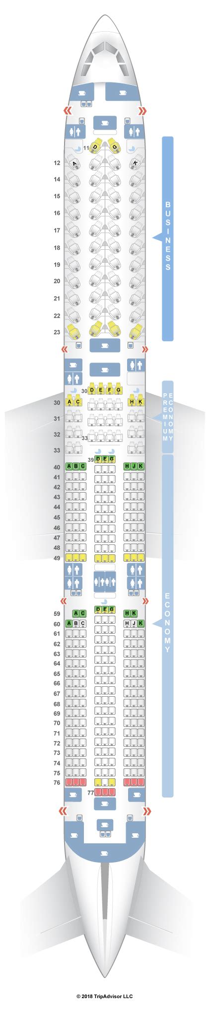 cathay pacific a350-1000 seat map|CX Airbus A350.